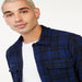 Free Assembly Men'S Knit Flannel Shirt