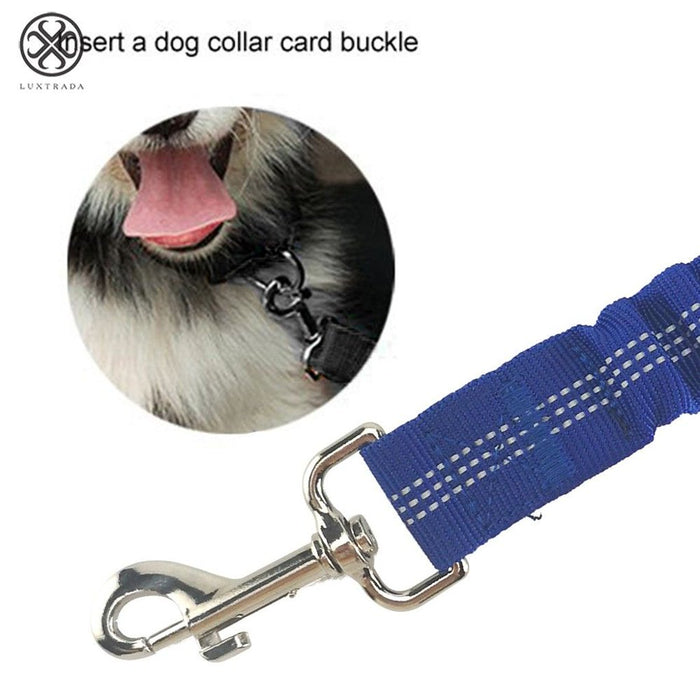 2Pcs Dog Leash Seat Belt Pet Car Seatbelt Safety Lead with Swivel Clip and Adjustable Length for Dogs and Cats, Seatbelt Harness for All Vehicles