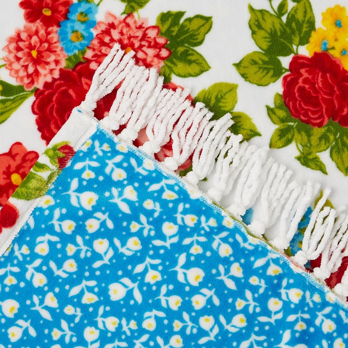 The Pioneer Woman Plush Reversible Throw - Sweet Rose