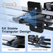 [2023 OVER-THE-TOP Stabiility]  Phone Mount for Car Vent Clip Universal Grey Car Phone Holder Mount Hands-Free Cell Phone Holder for Car Air Vent Clip for Iphone 14 Samsung Note ＆ All Phones