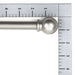 Mainstays 5/8" Nickel Ball Single Curtain Rod, 48-84", Nickel