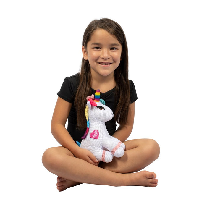 Jojo Siwa Unicorn Kids Bath Scrubby, Bath Accessory, Microfiber, White, Nickelodeon