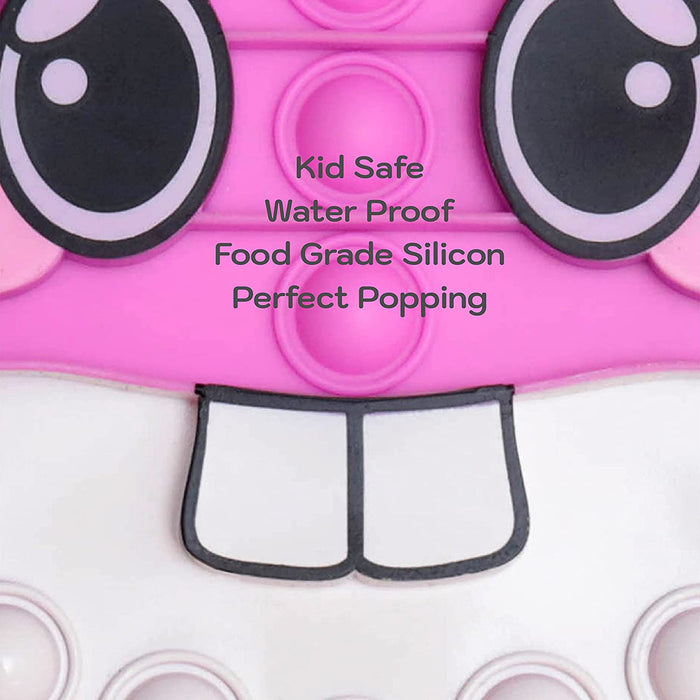 Swop Its Giggle Character Collectable Push Pop Bubble Fidget Sensory Toy for Anxiety & Stress Relief with Glow-In-The-Dark Heart, Food-Grade Bubble Popping Sensory Toy for Autism & ADHD- Novelty Gifts