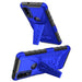GW USA Case for Motorola Moto G Pure Case with Tempered Glass Screen Protector Hybrid Cover with Kickstand Phone Belt Clip Holster - Blue