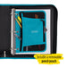 Five Star Xpanz 2" Zipper Binder, 380 Sheet, round Rings, Teal (28090HZ9)