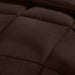 Comforter Duvet Insert - Quilted Comforter with Corner Tabs - Box Stitched down Alternative Comforter (Twin, Chocolate/Brown)