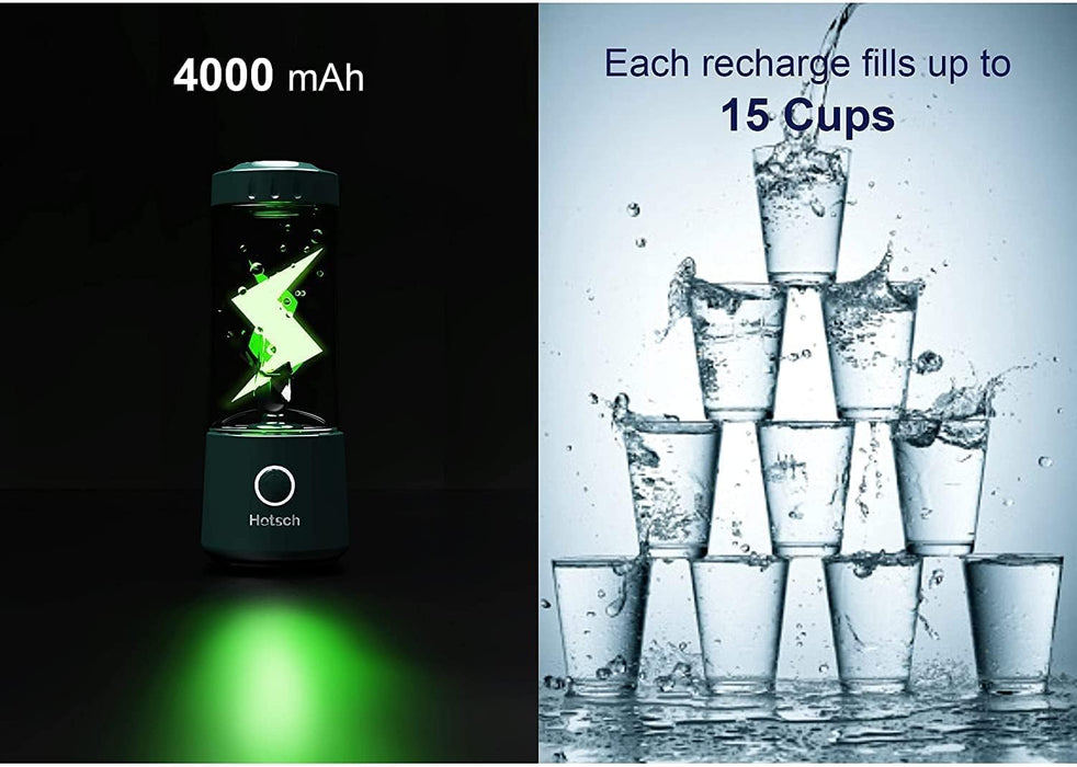Portable Blender USB Rechargeable,  Personal Size Blender for Shakes and Smoothies, Strong Cutting Power with Six Blades, 13.5Oz Juicer Cup for Sports, Travel