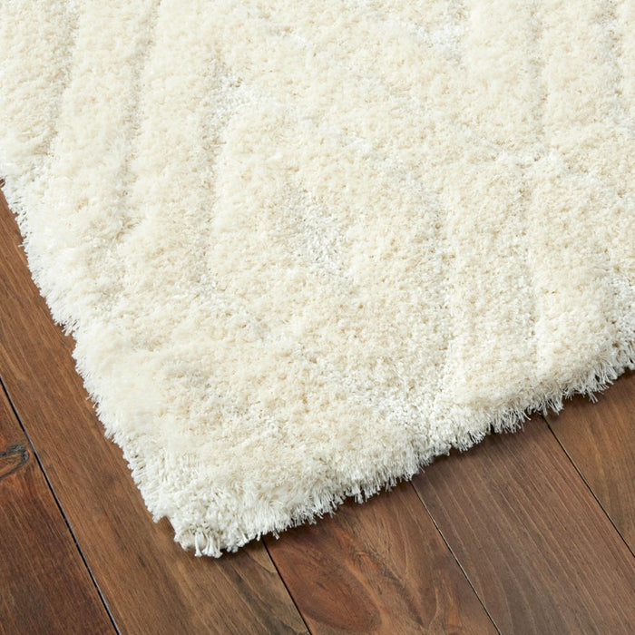 Wanda June Home Shag Area Rug, Ivory, 5'2" X 7'2" by Miranda Lambert