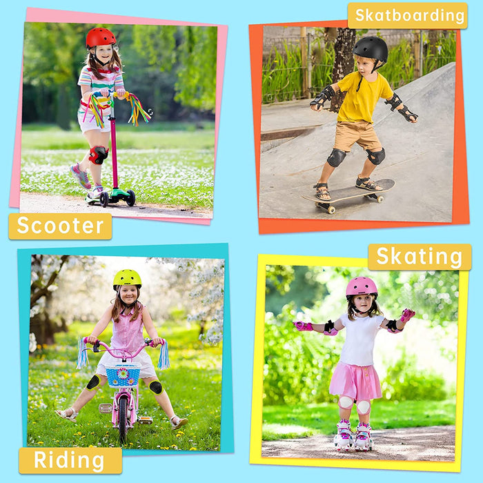 Kids Bike Helmet Ventilation & Adjustable Toddler Helmet for Ages 3-8 Kids Boys Girls Multi-Sport Helmet for Bicycle Skate Scooter, 5 Colors