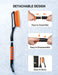 27 Inch Snow Brush and Detachable Ice Scraper with Ergonomic Foam Grip for Cars, Trucks, Suvs (Heavy Duty ABS, PVC Brush)