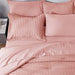 Full/Queen Seersucker Comforter Set with Sheets Pink Bed in a Bag 7-Pieces All Season Bedding Sets with Comforter, Pillow Sham, Flat Sheet, Fitted Sheet, Pillowcase
