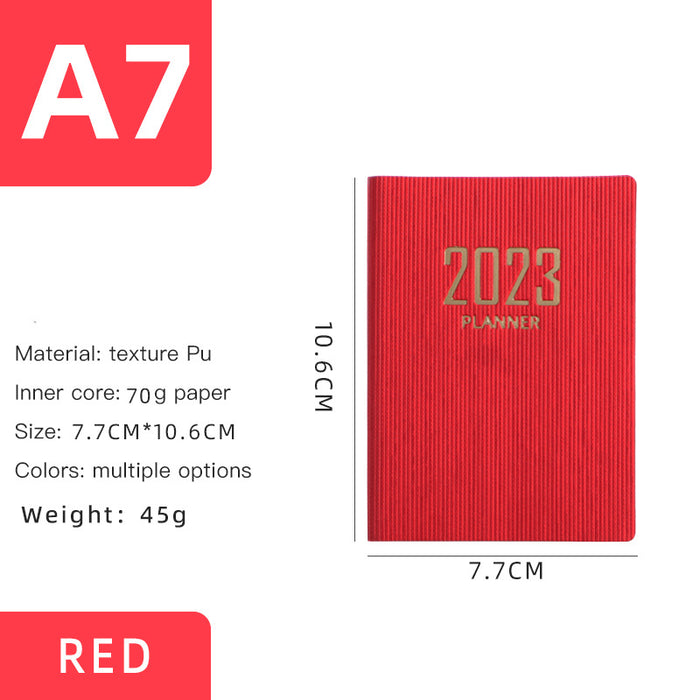 Mini Notebook 2023 365 Days Portable Pocket Notepad Daily Weekly Agenda Planner