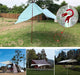 Aluminum Alloy Guyline Cord Adjuster Tent Tensioners Rope Adjuster for Tent Hiking Camping