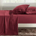 Full Size Sheets Set Burgundy - Soft 1800 Bedding Microfiber Sheets Full Size Bed, 4 Pieces Full Bed Sheets