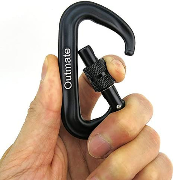 Hammock Carabiner Clip,12Kn 7075 Aluminium Alloy Carabiners,Heavy Duty Clips 2645Lbs/1200Kg,Perfect Gear for Hammocks Camping Hiking Keyring and Utility
