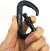 Hammock Carabiner Clip,12Kn 7075 Aluminium Alloy Carabiners,Heavy Duty Clips 2645Lbs/1200Kg,Perfect Gear for Hammocks Camping Hiking Keyring and Utility