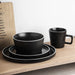 Coupe Dinnerware Set, Service for 8, Black Matte, 32 Piece