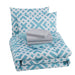 Mainstays Blue Geometric 8 Piece Bed in a Bag Comforter Set with Sheets, King
