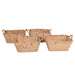 Better Homes & Gardens Rectangular Water Hyacinth Basket, Set of 4