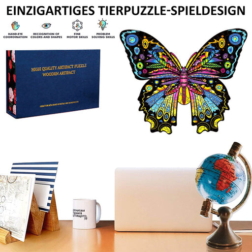 Wooden Jigsaw Puzzles Unique Shape Jigsaw Pieces Best Gift for Adults and Kids