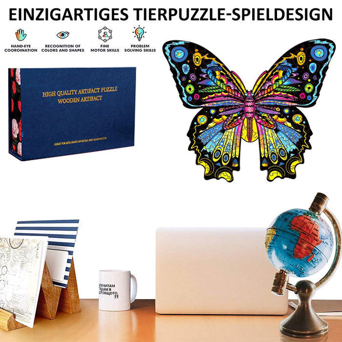 Wooden Jigsaw Puzzles Unique Shape Jigsaw Pieces Best Gift for Adults and Kids