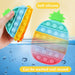 Push Pop Bubbles Fidget Sensory Toys,Stress Reliever Silicone Squeeze Sensory Toy,Anxiety Relief Tools Educational Popping Game for Kids and Adult (Pineapple,Rainbow)