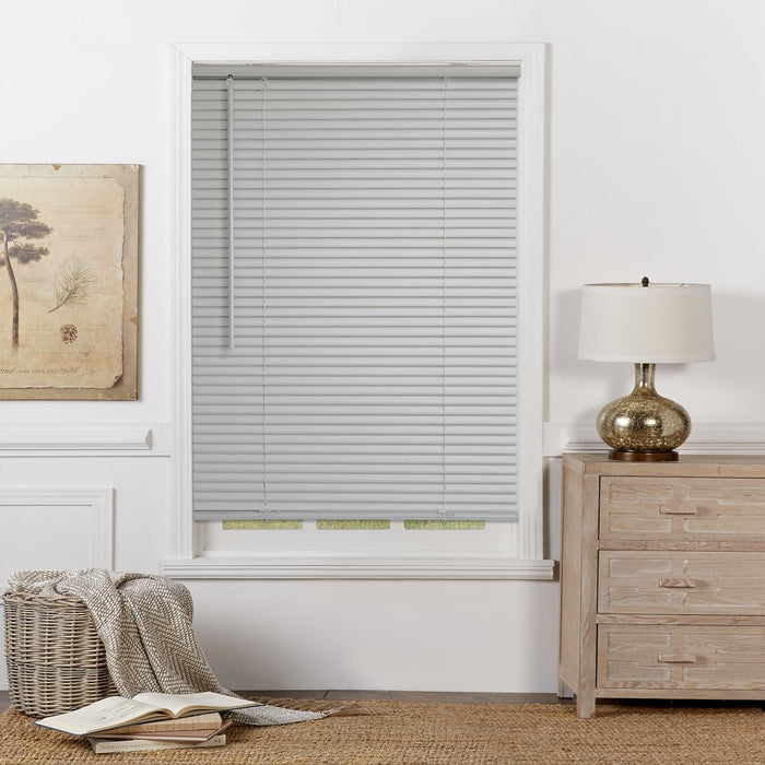 Mainstays 1 In. Cordless, Room Darkening Vinyl Blind, Gray, 31" W X 72"L