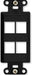 On-Q WP3413WH10 High Impact Flame Retardant Plastic 3-Port Decorator Outlet Strap, White, 10 Count