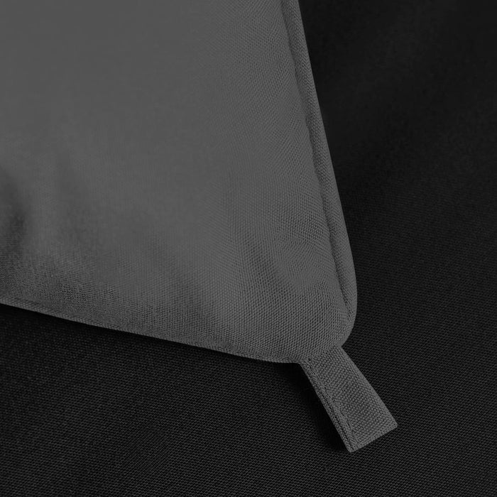 Comforter Duvet Insert - Quilted Comforter with Corner Tabs - Box Stitched down Alternative Comforter (Black/Grey, King)