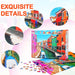 1000 Piece Puzzle for Adults, Anti-Glare Surface Vibrant Colors, Extra-Thick Blue Cardboard Jigsaw Puzzle for Adults and Kids 27.6"X 19.7" Colorful Venetian Houses