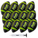 Junior Size Rubber Football - 12 Pack Deflated with Pump