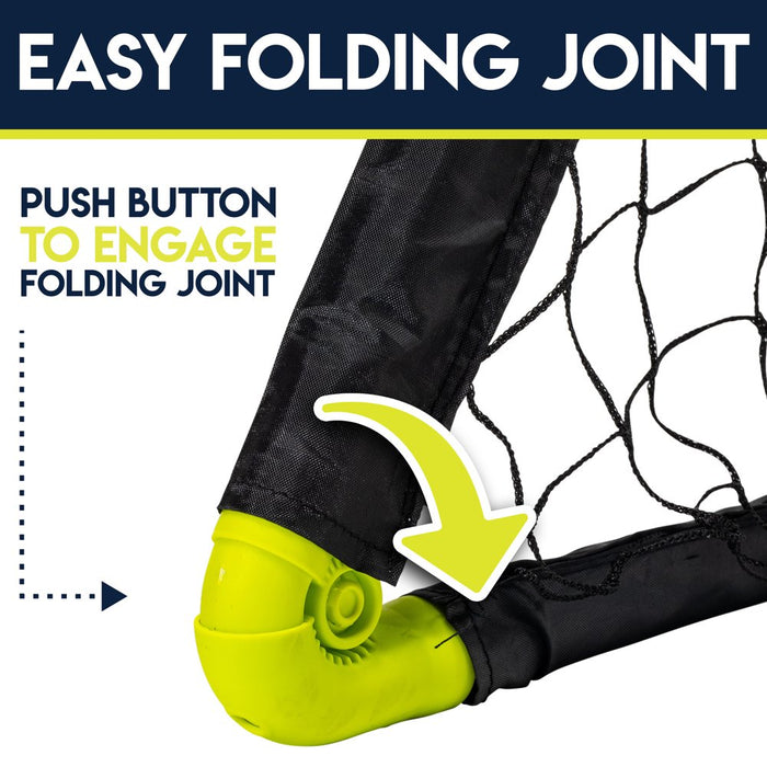 Kids Mini Soccer Goal Set - Youth Goal + Ball Set - 36"