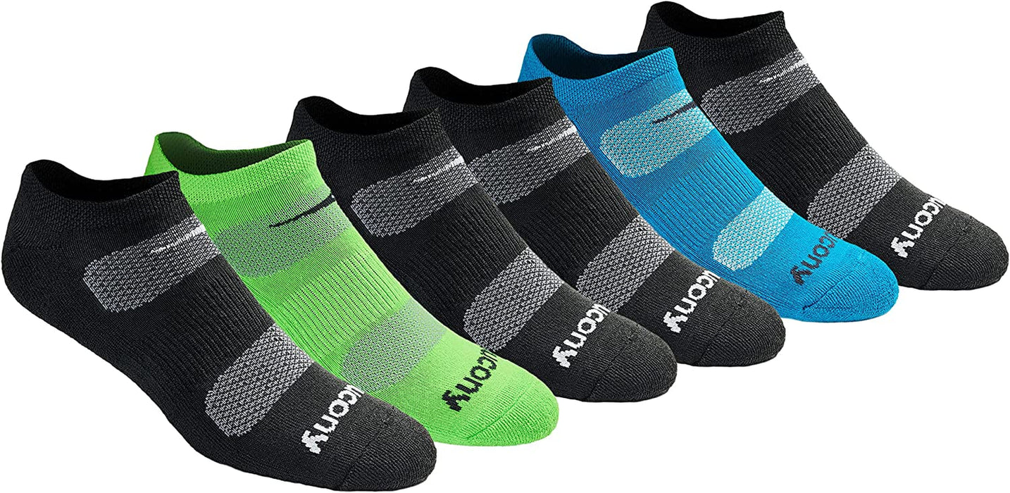 Men'S Multi-Pack Mesh Ventilating Comfort Fit Performance No-Show Socks