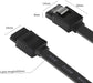 SATA Cable III, 3 Pack SATA Cable III 6Gbps Straight HDD SDD Data Cable with Locking Latch 18 Inch Compatible for SATA HDD, SSD, CD Driver, CD Writer - Black