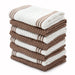 Sticky Toffee, 8 Pack, Cotton Terry Kitchen Dishcloth, Brown