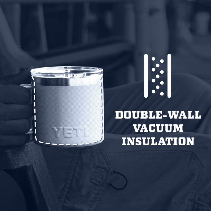 Rambler 14 Oz Mug, Vacuum Insulated, Stainless Steel with Magslider Lid, Stainless