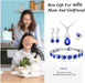 Women Jewelry Set Platinum Plated Necklace Open Ring Earrings Bracelet Set,Birthday/Anniversary Mother’S Day Jewelry Gifts for Mom/Wife/Sister/Best Friend