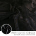 3 Piece Faux Fur Duvet Cover Set, Luxury Long Plush Fuzzy Comforter Cover Set, Ultra Soft Velvet Furry Bedding Set with 2 Pillow Covers, Zipper Closure, Queen Size, Black Ombre