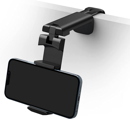 Universal Airplane Phone Stand Holder, Klearlook Travel Essentials Phone Mount for Desk with 360 Degree Rotation, Handsfree Travel Must Haves Phone Clip, Flexible Travel Accessories for Flying