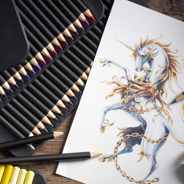 72 Colored Pencils Set
