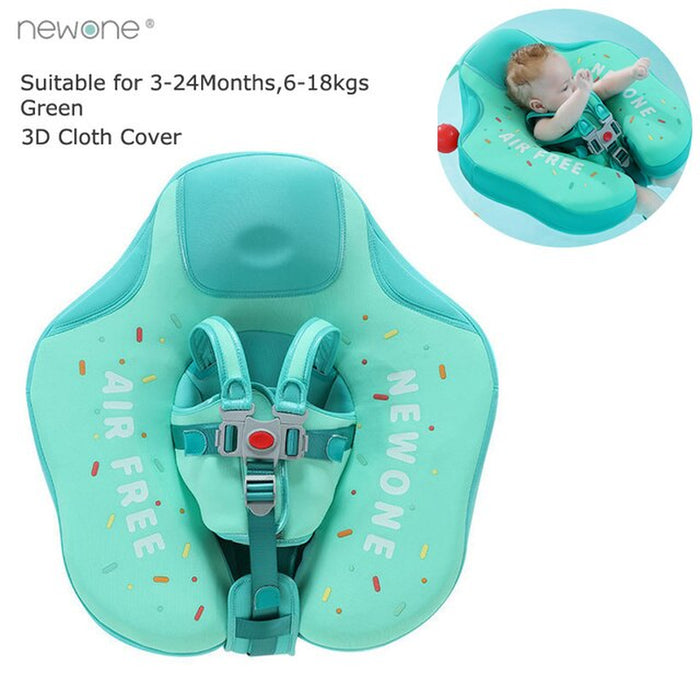 Baby Swimming Float Ring Swim Trainer Non-Inflatable Sunshade Kids Float Lying Swimming Pool Toys Bathtub for Accessories
