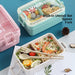 Bento Box Japanese Lunch Box Kit, Stackable 2 Layer Lunch Box, Leakproof Wheat Straw BPA Free Bento Lunch Boxes Set with Soup Cup, Spoon and Fork, Cake Cups