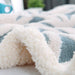 Sherpa Fleece Blanket Soft Plush Throw Blanket Dual Sided Cozy Blankets for Bed Couch Sofa(Light Blue,51"X63")