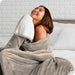 Plush Sherpa Bed Blanket, Fluffy & Soft, Reversible, Lightweight, Twin/Twin XL, Light Taupe