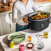 Beautiful 6QT Programmable Slow Cooker, Black Sesame by Drew Barrymore