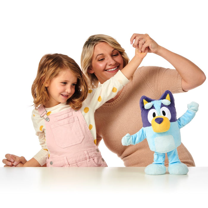 Bluey, Dance and Play 14 Inch Animated Plush with Phrases and Songs, Preschool, Ages 3+
