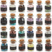 Witchcraft Crystals, 24 Bottles Witch Crystals Chakra Healing Stones Gemstones Chips Bulk Tumbled Gem for Home Decor Meditation Therapy Craft Supplies