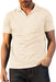 Men'S Fashion Athletic Muscle Polo Shirts V Neck Golf T-Shirts Workout Solid Color Tee Shirt Top