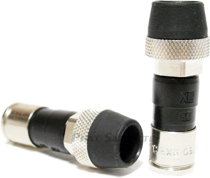 20 Pieces PPC EX6 plus Satellite TV Digital Cable RG6 COAXIAL Cable Compression Fittings