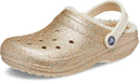 Unisex-Adult Classic Glitter Lined Clogs | Fuzzy Slippers